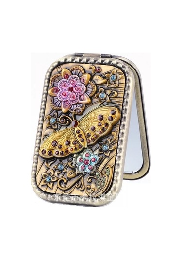 Mama Karma Cep Aynası Katlanabilir Hediye 226721608 Altın Rengi