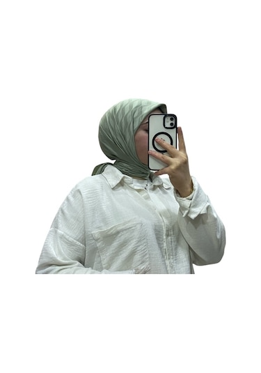 Losyana Jakarlı Su Yolu Desenli Eşarp 1034 Mint Yeşili