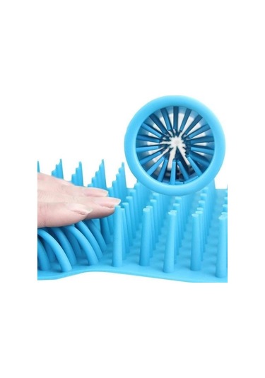 Buffer Silikon Jel Fırçalı Kedi Köpek Pati Ayak Yıkama Temizleme Kovası Küçük Çok Renkli