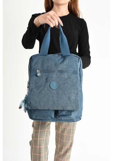 İki Fonksiyonlu Sırt Ve El Çantası Ultra Hafif Mavi Model:571-5h - Mavi