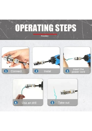 Fortunelane İşe Yarayan Elektrikli Tel Soğutucu - Fırçalarla Uyumlu, Hızlı Soğuma, 2.5 Mm² + Is36391b Sarım Aleti