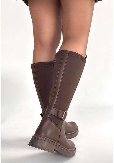 Zinda Kahverengi Cilt Çizme Kahverengi