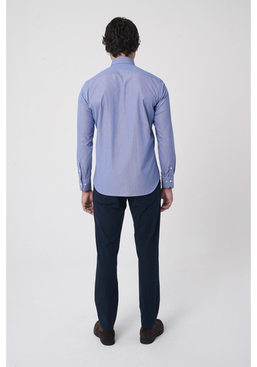 Bisse Uzun Kollu Klasik Yaka Erkek Lacivert Regular Fit Gömlek Gmczg252019 C39 Lacivert