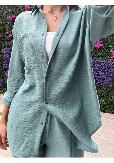 Vizon Alt Üst Takım - Yeşil Renk-198 Yeşil