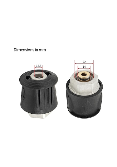 Karcher Uyumlu İçin Metal Basınçlı Yıkama Hortumu Konnektörü Dönüştürücü Güç Yıkama Çıkış Adaptörü M22 Karcher Uyumlu Bosch Nilfisk Yüksek Basınçlı Yıkama Hortumu