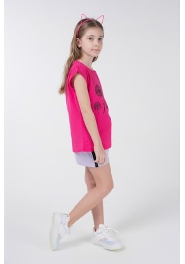 Brz Kids Baskılı Kız Çocuk Kısa Kollu T-Shirt