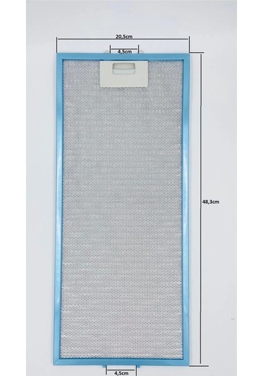 205x483mm White White Daisy Amıca Gram Silverline Uyumludavlumbaz Aspiratör Yağ Filtresi 20,5x48,3cm