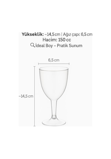 6 Lı Lohusa Bardağı Şeffaf Ayaklı Plastik Bardak Söz Nişan Mevlüt Sunum