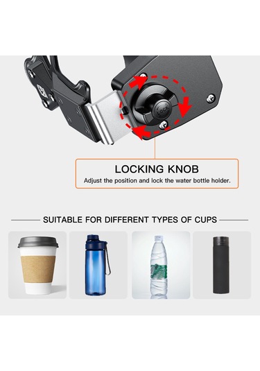 Bisiklet Su Şişesi Tutucu Dönebilir Motosiklet Içecek Yb24981-3 Siyah Siyah