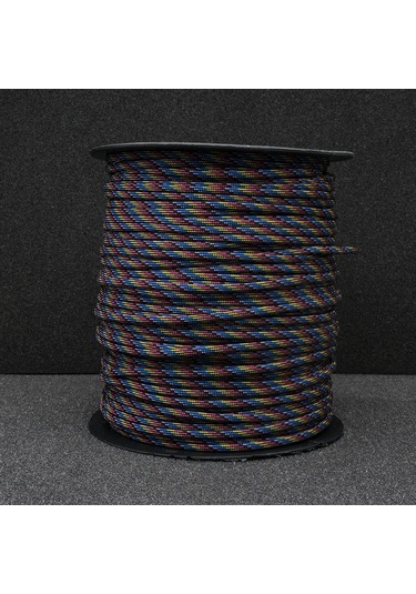 Paracord İp 4 Mm Mor Mavi Desenli No:76 10 Metre Çok Renkli