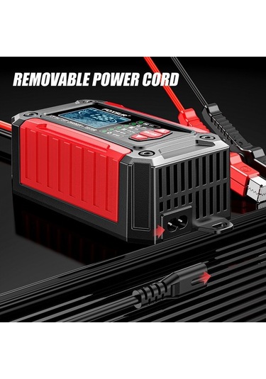 Pazly 12v 6a Akıllı Araç Şarj Cihazı - Motor Ve Araba Akü Şarj Ve Test Aleti - Agm/lifepo4 Uyumlu