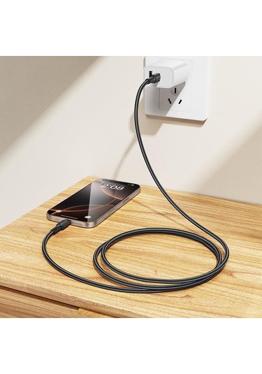 Borofone Bx116 1m 60w Tip-c Tip-c Belirli Şarj Veri Kablosu Beyaz