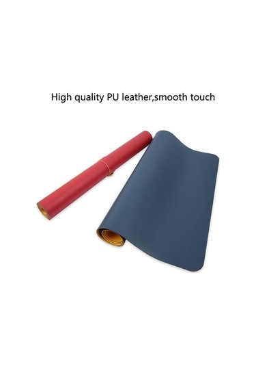 Wondernest X Taraflı Siyah Pu Pedi Pad Mouse Mat, Mat Masası Masa Klavye Kırmızı İşlevli İş Deri Çok Çift Boyut: Bilgisayar 60cm 120 Xa Siyah Kırmızı