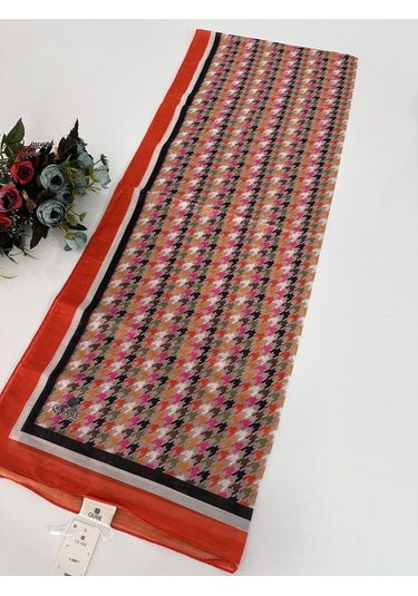 Quare Soft Pamuklu Desenli Şal Ldsq1012-28656 Çok Renkli