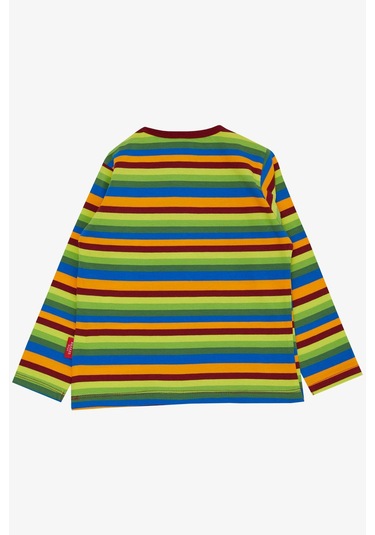 Breeze Erkek Bebek Uzun Kollu Tişört Patlı Renkli Çizgili 9 Ay-3 Yaş, Karışık Renk Karışık Renkli