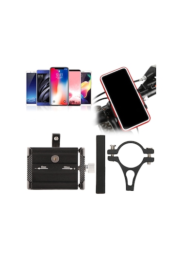 Tenfowee Alüminyum Bisiklet Telefon Tutucu, Hızlı Kurulum, 4.0-6.7 İnç Telefonlar İçin, 22.2-31.8 Mm Saplara Uyumlu, Dayanıklı Bisiklet Aksesuarı
