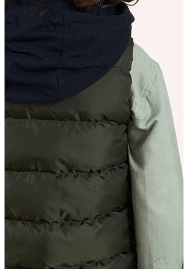 Panço Erkek Çocuk Kapüşonlu Yelek Haki 2421bk23013-4955 001