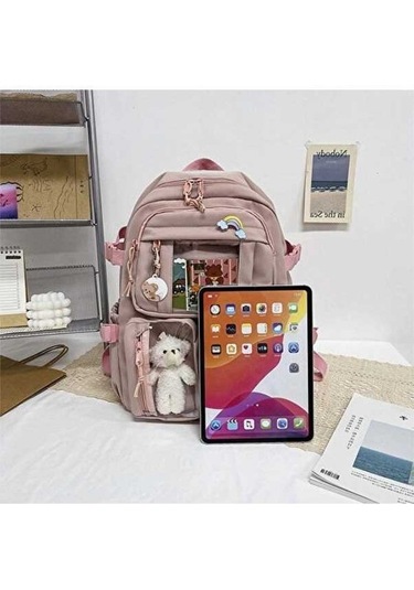 Dancemonkey Kız Sırt Çantası Su Geçirmez Naylon Sevimli- Yeşil Yeşil