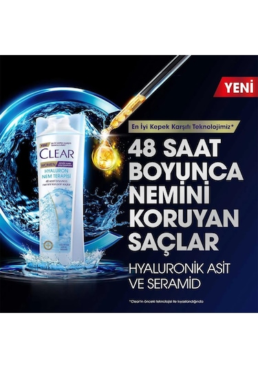 Clear Women Hyaluron Nem Terapisi Şampuan 350 ML