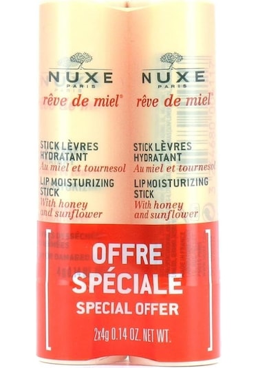 Nuxe Reve De Miel Lip Moisturizing Nemlendirici Dudak Bakım Kremi 2 x 4 G