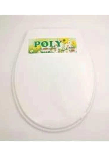 Beyaz Yumuşak Klozet Kapak Büyük Puf Çok Renkli