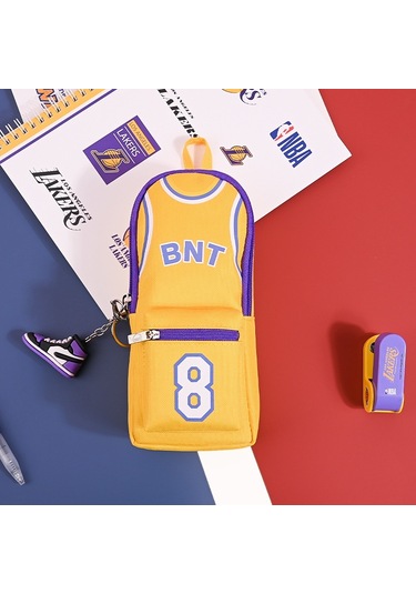 Balerin Kalem Çantası İns Tarzı Niş Büyük Kapasiteli Yüksek Değerli Öğrenci Kırtasiye Çantası-sarı