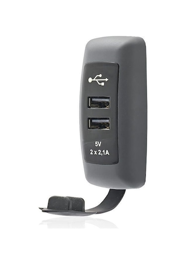 Sanel Usb Şarj Küpteşte Montajlı Çlft Çıkış 12//24v 4.2a Suc8 Suc8b.dg