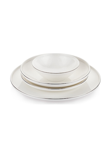 Schafer Chance Platin Yemek Takımı 56 Parça-platin Beyaz - Platin