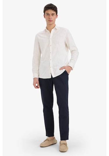Defacto Jogger Fit Dar Paça Pamuklu Pantolon Z6475az25aunv64 Lacivert