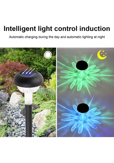 Ximistore9 Dışarıdaki Bahçe Işığı: Güneş Enerjili, Su Geçirmez, Led Renkli Işımlı, Peyzaj Dekorasyonu, Toprak Takılı, Amorf Silisyum, Beyaz Işık - Tg-jg031 Beyaz