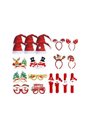 Happychildhood Yetişkinler Ve Çocuklar Için Noel Süsleri 20 Parçalı Set Noel Süsleri