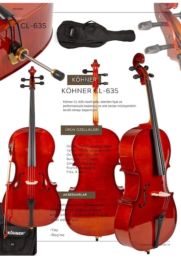 Köhner Cl-635 4/4 Çello