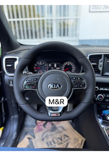 Kia Sportage Gt 2017  Kaplama Deri Direksiyon Kılıfı Siyah