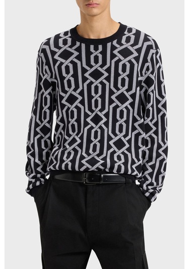 Hugo Erkek Kazak 50547001 001 Siyah Siyah