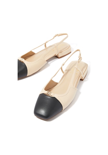 Sam Edelman Kara Slingback Düz Ayakkabılar Krem