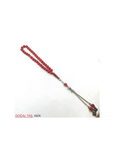Doğal Taş Boncuklu Tesbih Çok Renkli