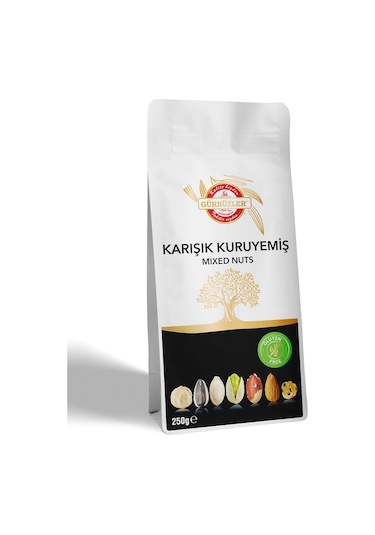 Gürbüzler Glutensiz Karışık Kuruyemiş 250 G