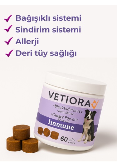 Vetiora Köpekler İçin Sindirim Ve Bağışıklık Sistemi Güçlendirici Immune Ödül Maması Formunda, 150 Gr