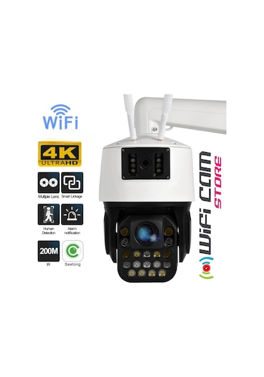 Çift Kameralı 42x Optik Zoom Dev Metal Kasa Wıfı Kamera-125227