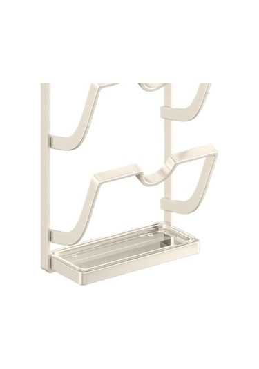 Suntek Paslanmaz Çelik Vantuzlu Tencere Kapağı Düzenleyici Beyaz