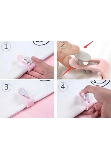 Mandallı Yorgan Sabitleme Klipsi 4 Adet