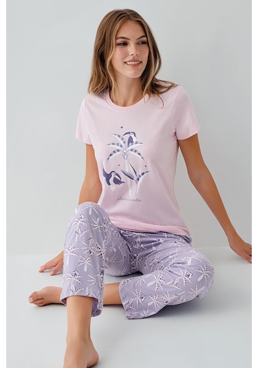Rolypoly Kadın Pembe Pijama Takım Pembe