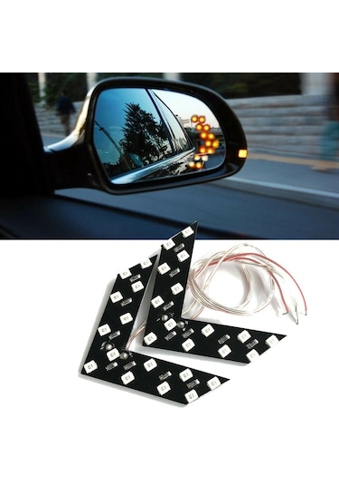 Alfa Romeo 75 Uyumlu Ayna Gündüz Ledi Amber Renk 14 Led'li Fs