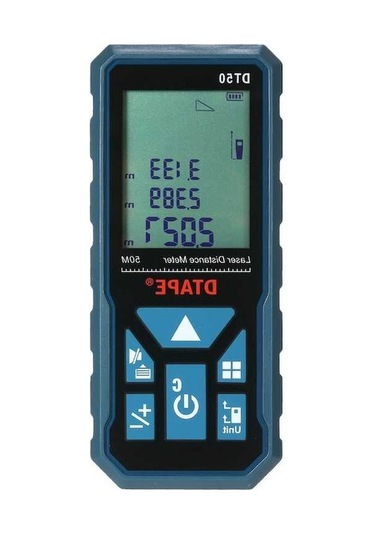 Pazly Taşınabilir Yüksek Hassasiyetli Mini Mesafe Ölçer, 50m Alan/hacim Ölçüm, 20 Veri Depolama, Lcd Ekran