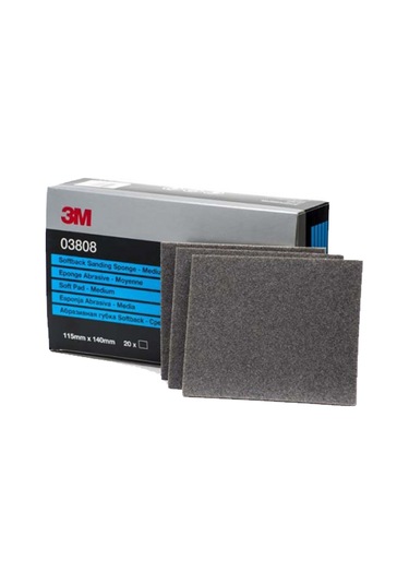 3M 3808 Tabaka Sünger Zımpara Medium 115 X 140 Mm 1 Adet