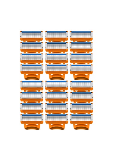 Giiletta Düz Emniyet Bıçağı Tıraş Bıçağı Yedekler 5 Katmanlı Jilet Kafası Ye 8 Pcs