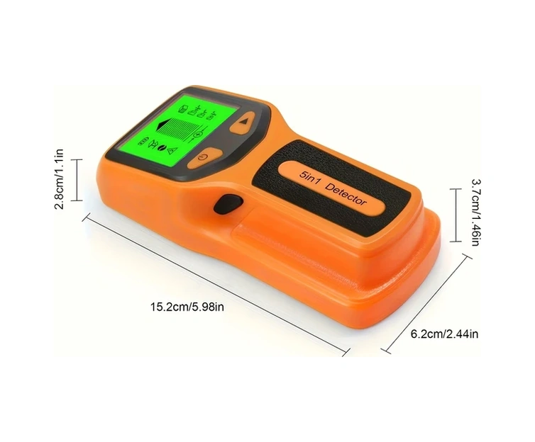Willowhaven 1 Adet 5 İn 1 Led Ekranlı El Dedektörü Metal Ahşap Kablosuz Matkap Güvenli