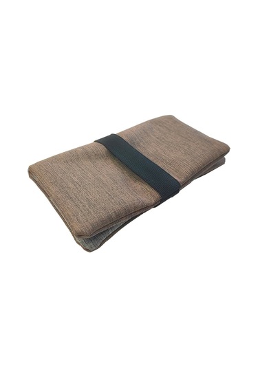 Su Geçirmez Fermuarlı İmperteks Kumaş Tütün Kesesi Çantası Tütünlük Rd50 Kahverengi