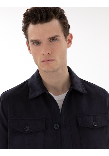 Pierre Cardin Erkek Lacivert Deri Mont-kaban 50312345-200 Lacivert