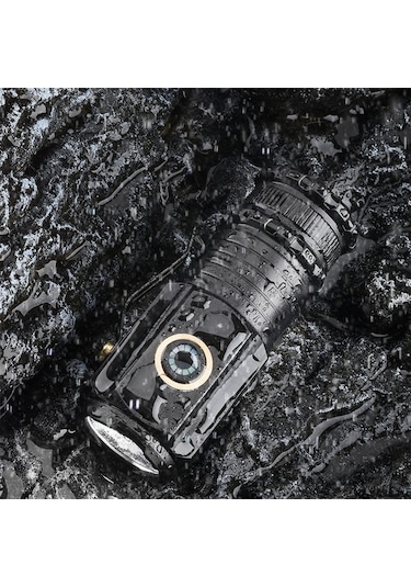 Shineyee 5 Modlu Ultra Parlak Mini El Feneri, Şapka Lambası, 1300 Lümen, Usb Şarj, Taşınabilir Ve Dayanıklı Outdoor Aydınlatma Siyah